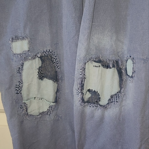 Magnolia Pearl Cosmos overalls blue os rare overall pant pants jumpsuit romper - Picture 8 of 16